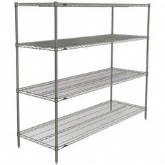 Metro - 2,000 Lb Capacity 4 Shelf Wire Shelving - Starter Unit - Eagle Tool & Supply