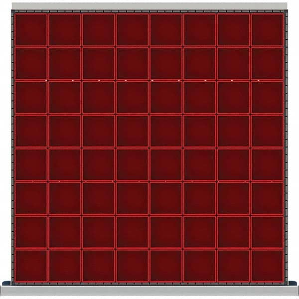 LISTA - 64-Compartment Drawer Divider Layout for 2.17" High Drawers - Eagle Tool & Supply