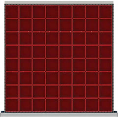 LISTA - 64-Compartment Drawer Divider Layout for 2.17" High Drawers - Eagle Tool & Supply