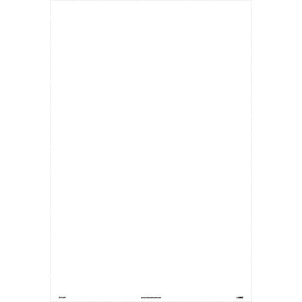 NMC - "Blank", 36" Long x 24" Wide, Rigid Plastic Safety Sign - Rectangular, Use for Workplace/Safety - Eagle Tool & Supply