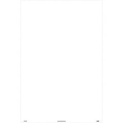 NMC - "Blank", 36" Long x 24" Wide, Rigid Plastic Safety Sign - Rectangular, Use for Workplace/Safety - Eagle Tool & Supply