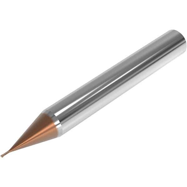 Seco - 1.5mm, 2 Flute, Single End, Solid Carbide, 0.1mm Corner Radius End Mill - 50mm OAL, 28° Helix, Right Hand Flute, 1.13mm LOC, Right Hand Cut, 5mm Extended Reach - Eagle Tool & Supply