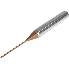 Seco - 3mm, 2 Flute, Single End, Solid Carbide, 0.05mm Corner Radius End Mill - 90mm OAL, 28° Helix, Right Hand Flute, 2.25mm LOC, Right Hand Cut, 60mm Extended Reach - Eagle Tool & Supply