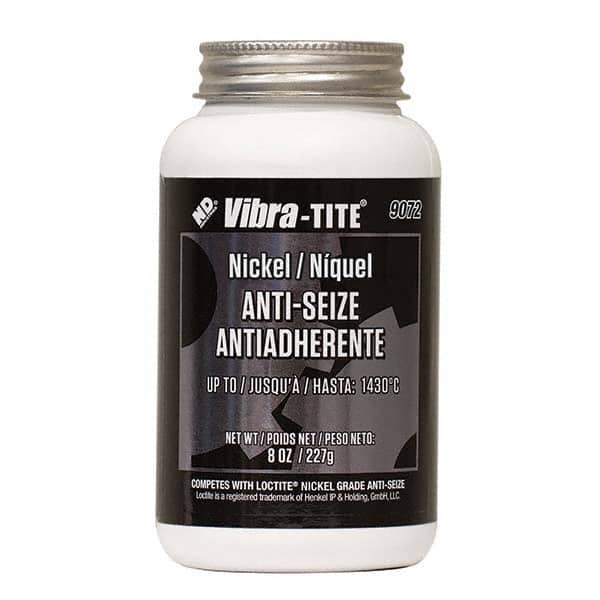 Vibra-Tite - 8 oz Jar, Nickel Anti-Seize Lubricant, with Brush Cap - Eagle Tool & Supply