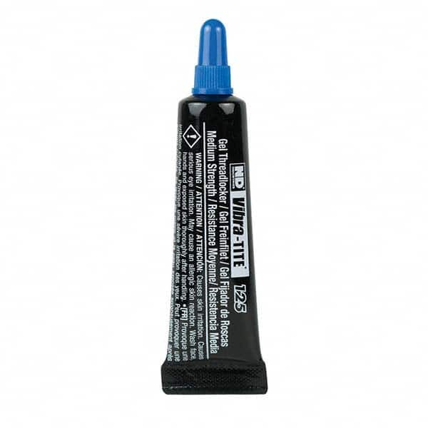 Vibra-Tite - 6 mL Tube, Blue, Medium Strength Gel Threadlocker - Eagle Tool & Supply