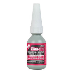 Vibra-Tite - 10 mL Bottle, Red, Large Diameter/High Strength Threadlocker - Eagle Tool & Supply