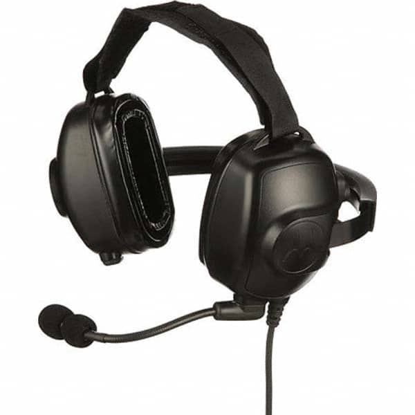 Motorola Solutions - Two-Way Radio Headsets & Earpieces Type: Headset w/Microphone Microphone Type: Boom Microphone - Eagle Tool & Supply