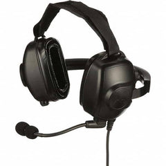 Motorola Solutions - Two-Way Radio Headsets & Earpieces Type: Headset w/Microphone Microphone Type: Boom Microphone - Eagle Tool & Supply