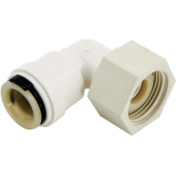 Watts - Plastic Push-To-Connect Tube Fittings Type: Swivel Elbow Tube Outside Diameter (mm): 12.7 - Eagle Tool & Supply