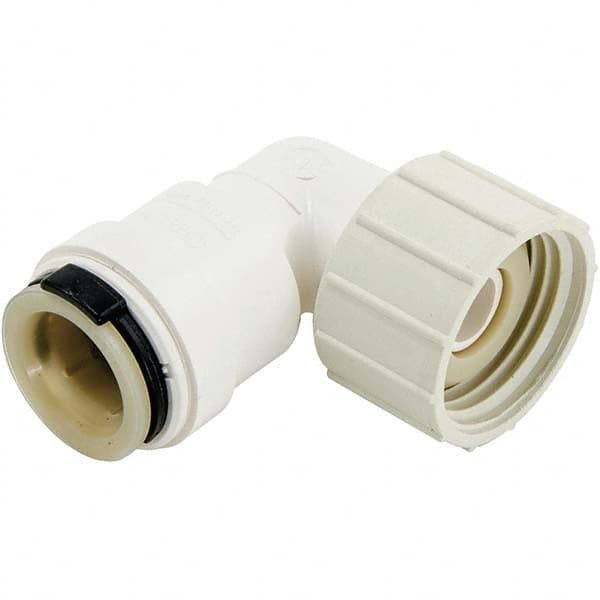Watts - Plastic Push-To-Connect Tube Fittings Type: Swivel Elbow Tube Outside Diameter (mm): 12.7 x 19.05 - Eagle Tool & Supply