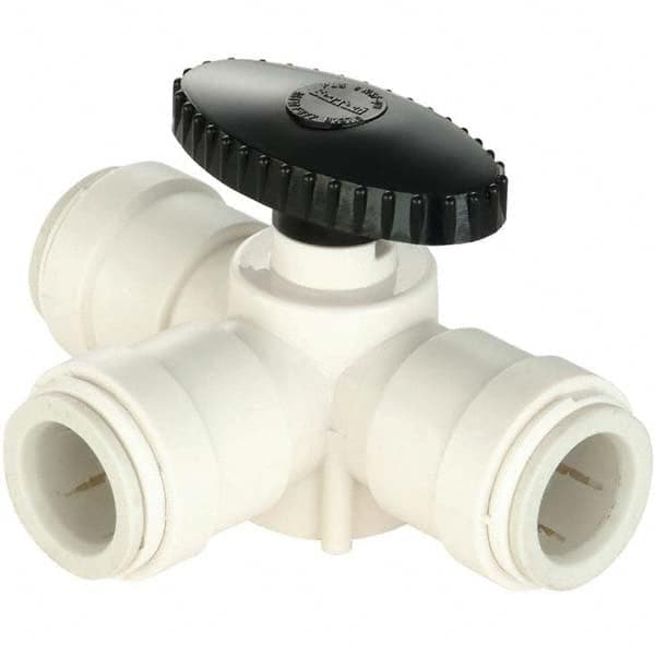 Push-To-Connect Tube Fitting: Union, 1/2″ OD Polyethersulphone, 200 psi