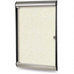 Ghent - Cork Bulletin Boards Style: Enclosed Bulletin Board Color: Ivory - Eagle Tool & Supply