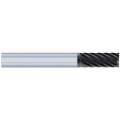 Accupro - 5/8" Diam 8 Flute Solid Carbide 0.03" Corner Radius End Mill - Eagle Tool & Supply