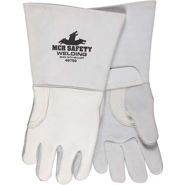 MCR Safety - Size L Foam Lined Elkskin Welding Glove - Eagle Tool & Supply