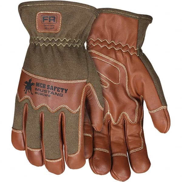 MCR Safety - Size XL Goatskin Work Gloves - Eagle Tool & Supply
