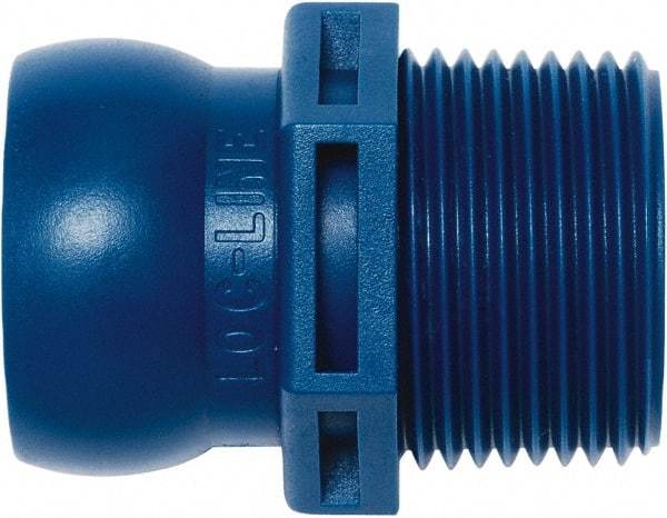 Loc-Line - 3/4" Hose ID, Male to Female Coolant Hose Connector - 3/4" BSPT, For Loc-Line Modular Hose Systems - Eagle Tool & Supply