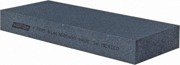 Norton - 5" Long x 2" Wide x 5/8" Thick, Silicon Carbide Sharpening Stone - Rectangle, Fine Grade - Eagle Tool & Supply