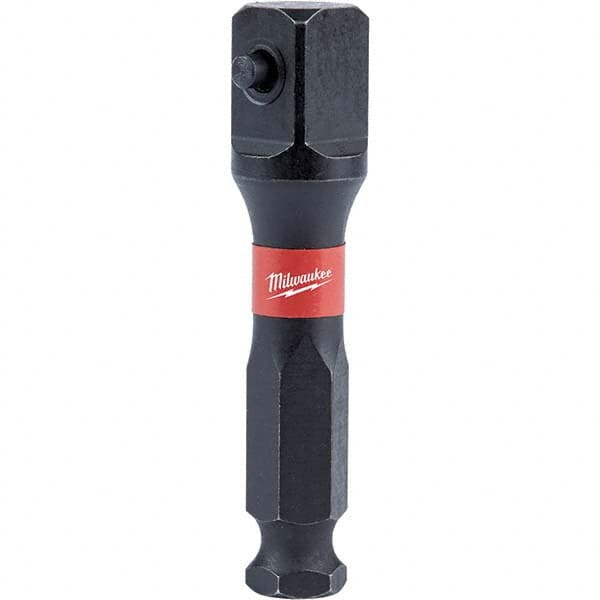 Milwaukee Tool - Socket Adapters & Universal Joints Type: Impact Adapter Male Size: 7/16 Socket Drive to 1/2 Hex - Eagle Tool & Supply