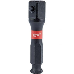 Milwaukee Tool - Socket Adapters & Universal Joints Type: Impact Adapter Male Size: 7/16 Socket Drive to 1/2 Hex - Eagle Tool & Supply