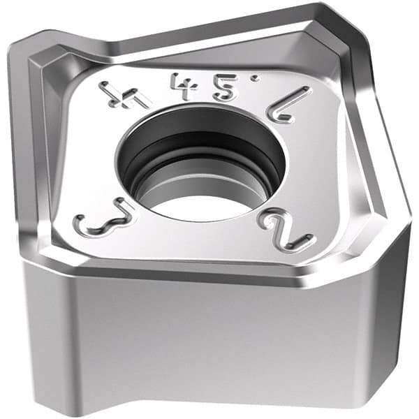 Seco - SNMX1407 M10 Grade MS2050 Carbide Milling Insert - TiAlN/NbN Finish, 6.59mm Thick, 14mm Inscribed Circle - Eagle Tool & Supply