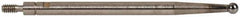 INTERAPID - 0.08" Ball Diam, Carbide, Ball Test Indicator Contact Point - 1-3/8" Contact Point Length, Use with Brown & Sharpe Interapid 312 Dial Test Indicators (Except 74.111965 & 74.111958) - Eagle Tool & Supply