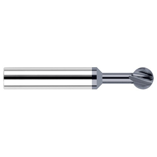 Undercutting End Mills - 0.3125″ (5/16″) Cutter Diameter × 0.4370″ (7/16″) Neck Length × 300° Carbide Undercutting End Mill, 4 Flutes, AlTiN Coated - Exact Industrial Supply