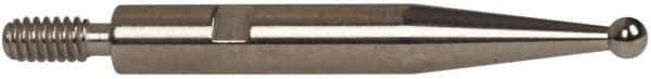 INTERAPID - 0.06" Ball Diam, Steel, Ball Test Indicator Contact Point - 0.65" Contact Point Length, Use with Brown & Sharpe Interapid 312 Dial Test Indicators (Except 74.111965 & 74.111958) - Eagle Tool & Supply