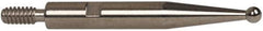 INTERAPID - 0.06" Ball Diam, Steel, Ball Test Indicator Contact Point - 0.65" Contact Point Length, Use with Brown & Sharpe Interapid 312 Dial Test Indicators (Except 74.111965 & 74.111958) - Eagle Tool & Supply