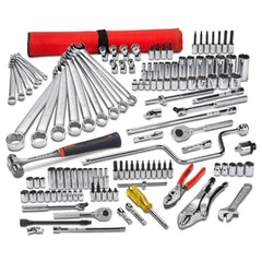 Combination Hand Tool Sets; Set Type: Starter Set; Container Type: Chest; Measurement Type: Inch; Container Material: Aluminum; Drive Size: 1/4; 3/8; Insulated: No; Case Type: Tool Chest; Contents: Philips Bit: #1; 5/64 in; Socket Bit Screwdriver: (2) 1/4