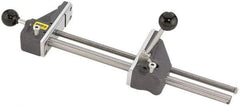 Heinrich - 12-3/4" Jaw Opening Capacity x 3" Throat Depth, Horizontal Drill Press Vise - 5-21/32" Wide x 1-3/4" High Jaw, Stationary Base, Standard Speed, 20-1/2" OAL x 1-3/4" Overall Height - Eagle Tool & Supply