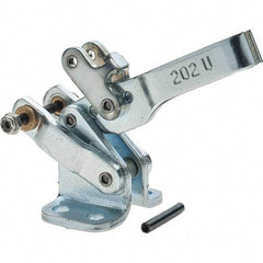 De-Sta-Co - 200 Lb Inner Hold Capacity, Horiz Mount, Air Power Hold-Down Toggle Clamp - 1/8 NPT Port, 34 Max psi, 102° Bar Opening, 26.92mm Height Under Bar - Eagle Tool & Supply