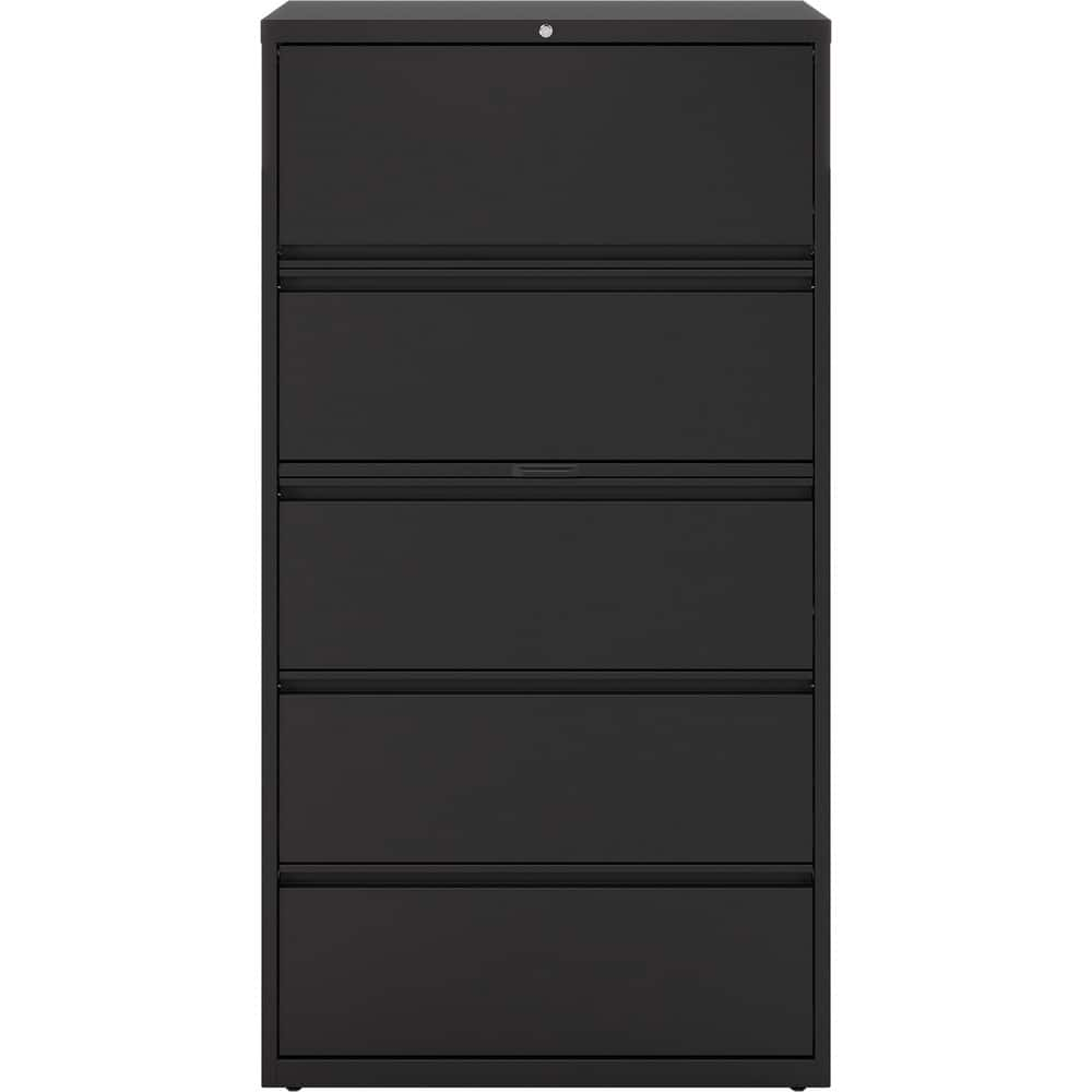 File Cabinets & Accessories; File Cabinet Type: Horizontal; Color: Black; Material: Steel; Number Of Drawers: 5.000