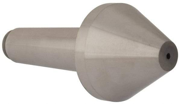 Riten - 3-1/2" Head Diam, Hardened Tool Steel Bull Nose Point Solid Dead Center - 5MT Morse Taper, 3-1/2" Point Diam, 2.155" Point Length - Eagle Tool & Supply