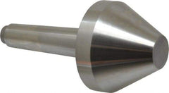 Riten - 2-3/4" Head Diam, Hardened Tool Steel Bull Nose Point Solid Dead Center - 3MT Morse Taper, 2-3/4" Point Diam, 1.508" Point Length - Eagle Tool & Supply