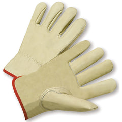 Select Grain Cowhide Leather Drivers Gloves Medium - Eagle Tool & Supply