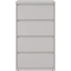 File Cabinets & Accessories; File Cabinet Type: Horizontal; Color: Light Gray; Material: Steel; Number Of Drawers: 4.000