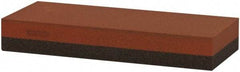 Norton - 5" Long x 2" Wide x 3/4" Thick, Aluminum Oxide Sharpening Stone - Rectangle, Coarse, Fine Grade - Eagle Tool & Supply