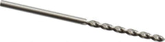Guhring - 1.9mm 130° High Speed Steel Jobber Drill - Bright Finish, Right Hand Cut, Parabolic Flute, Straight Shank, 1-13/16" OAL, Standard Point - Eagle Tool & Supply