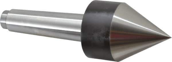 Riten - MT4 Taper Shank, Live Center - 2-1/2" Point Diam, 3-7/16" Point Len, 260 Lb Max Workpc, Pipe Nose Point - Eagle Tool & Supply