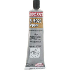 Loctite - 70 oz Tube Copper (Color) RTV Silicone Gasket Sealant - 24 hr Full Cure Time - Eagle Tool & Supply