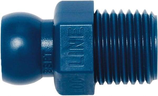 Loc-Line - 1/4" Hose ID, Male to Female Coolant Hose Connector - 1/4" BSPT, For Loc-Line Modular Hose Systems - Eagle Tool & Supply