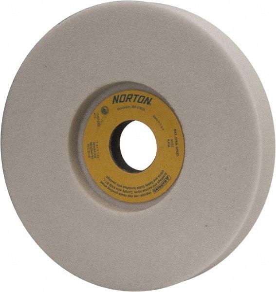 Norton - 7" Diam x 1-1/4" Hole x 1" Thick, K Hardness, 46 Grit Surface Grinding Wheel - Aluminum Oxide, Type 5, Coarse Grade, 3,600 Max RPM, Vitrified Bond, One-Side Recess - Eagle Tool & Supply