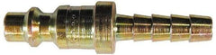 Coilhose Pneumatics - Hose Barb Industrial Pneumatic Hose Connector - Plated Steel, 3/8" Body Diam, 1/2" Hose ID - Eagle Tool & Supply