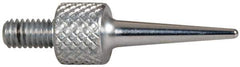 Mitutoyo - M2.5x0.45, 5mm Ball Diam, Carbide Needle Contact Point - 15mm Contact Point Length, Use with AGD 1,2,3,4 - Eagle Tool & Supply