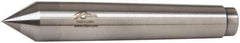 Riten - 0.72" Head Diam, Carbide-Tipped Steel Standard Point Half Dead Center - B&S 7 Brown & Sharpe Taper, 0.72" Point Diam, 1-1/8" Point Length, 4-3/8" OAL - Eagle Tool & Supply