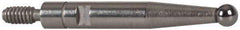 INTERAPID - 0.08" Ball Diam, Carbide, Ball Test Indicator Contact Point - 0.65" Contact Point Length, Use with Brown & Sharpe Interapid 312 Dial Test Indicators (Except 74.111965 & 74.111958) - Eagle Tool & Supply