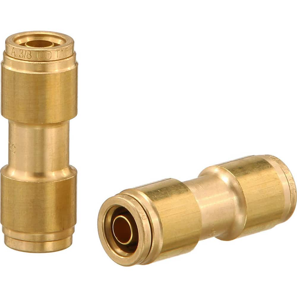 Metal Push-To-Connect Tube Fittings; Fitting Type: UNION TUBE; Connection Type: Push-to-Connect; Material: Brass; Tube Outside Diameter: 5/32; Fitting Shape: Straight; Maximum Working Pressure (Psi - 3 Decimals): 250.000; Overall Length (mm): 36.1000; Sta