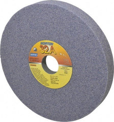 Norton - 8" Diam x 1-1/4" Hole x 1" Thick, J Hardness, 46 Grit Surface Grinding Wheel - Aluminum Oxide, Type 5, Coarse Grade, 3,600 Max RPM, Vitrified Bond, One-Side Recess - Eagle Tool & Supply