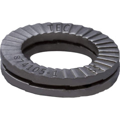 Wedge Lock Washers; Thread Size: 1/2; Material: Stainless Steel; Inside Diameter: 0.531 in; Outside Diameter: 0.768 in; Finish: Uncoated; Hardness: Kolsterize Case Hardened; Standards: MIL-STD-1312-7   ISO 9001:2008    ISO TS16949; Thickness: 2.0 in