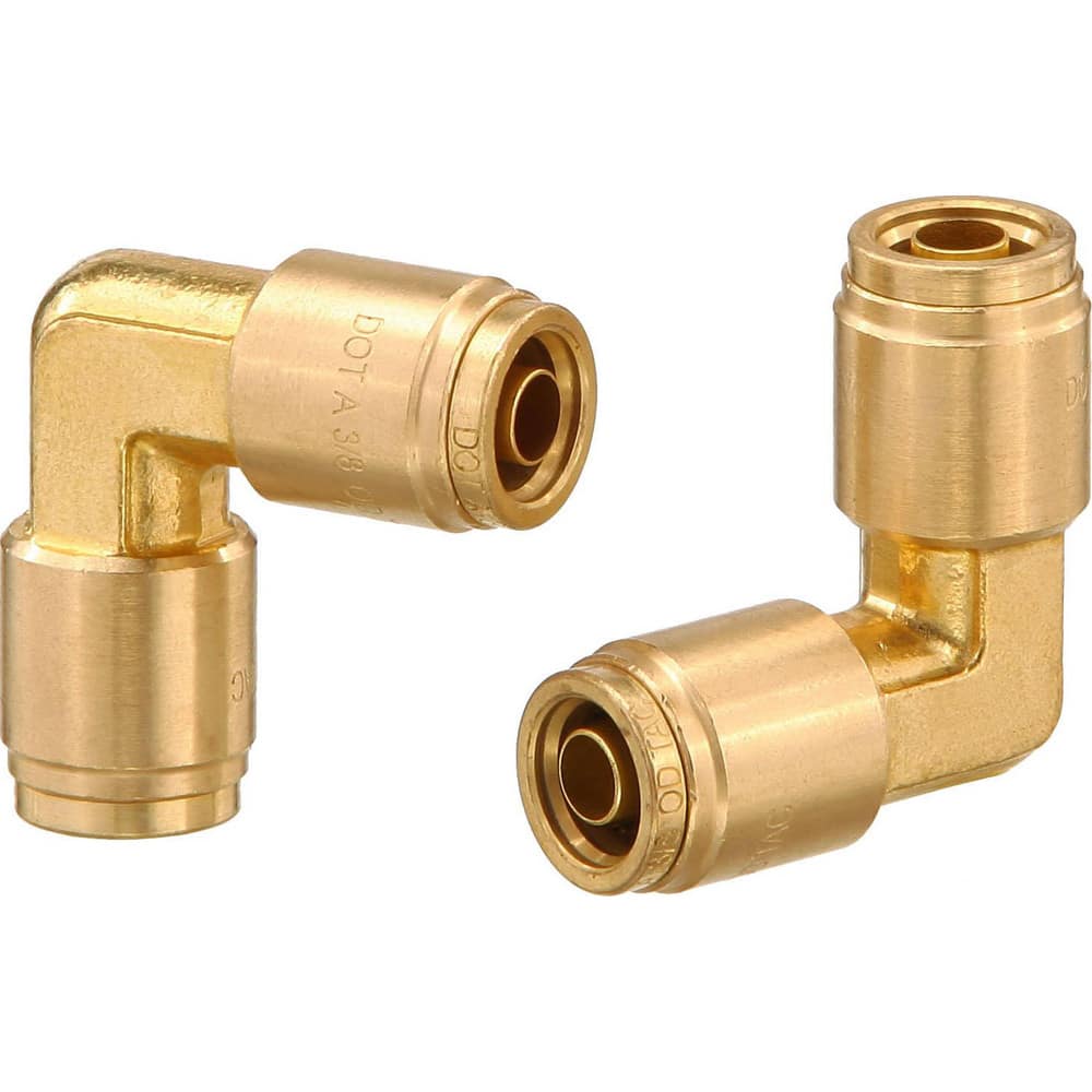 Metal Push-To-Connect Tube Fittings; Fitting Type: ELBOW UNION; Connection Type: Push-to-Connect; Material: Brass; Tube Outside Diameter: 1/4; Fitting Shape: 45 ™ Elbow; Maximum Working Pressure (Psi - 3 Decimals): 250.000; Standards: DOT; End Connections